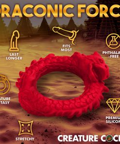 Creature Cocks Rise Of The Dragon Silicone Cock Ring