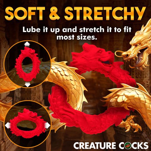 Creature Cocks Rise Of The Dragon Silicone Cock Ring - Image 16