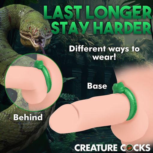 Creature Cocks Serpentine Silicone Cock Ring - Image 11