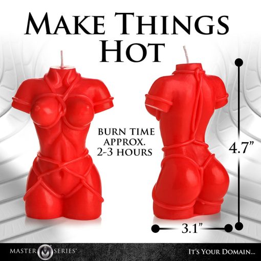 Master Series Bound Goddess Drip Candle Red - Image 9