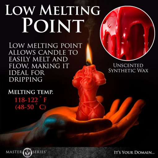 Master Series Bound Goddess Drip Candle Red - Image 11