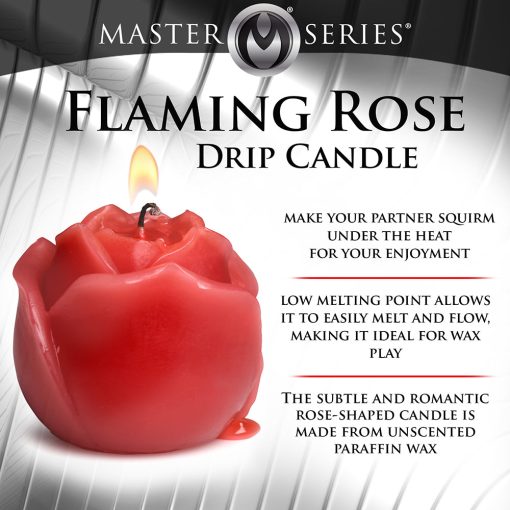 Master Series Flaming Rose Drip Candle - Image 6