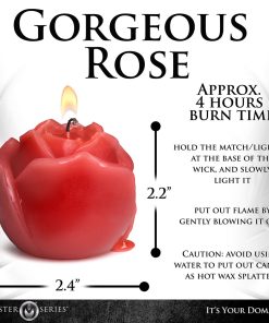 Master Series Flaming Rose Drip Candle