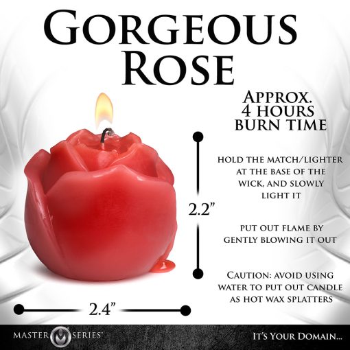 Master Series Flaming Rose Drip Candle - Image 8