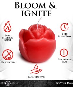 Master Series Flaming Rose Drip Candle
