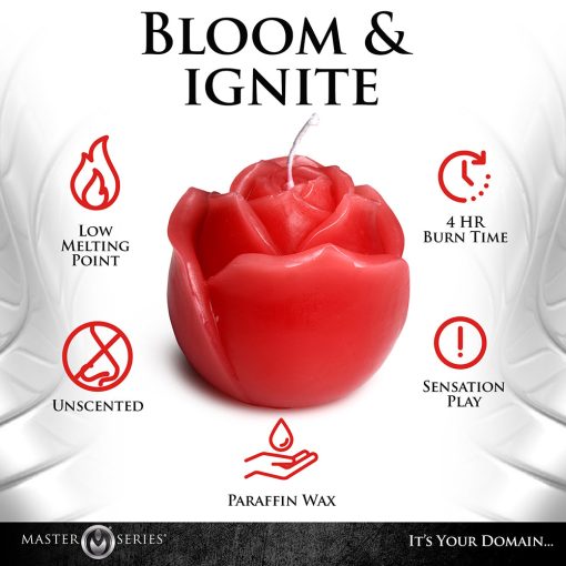 Master Series Flaming Rose Drip Candle - Image 9