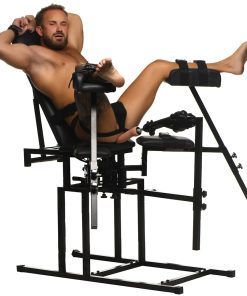 Master Series Leg Spreader Obedience Chair With Sex Machine