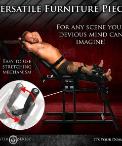 Master Series Leg Spreader Obedience Chair With Sex Machine