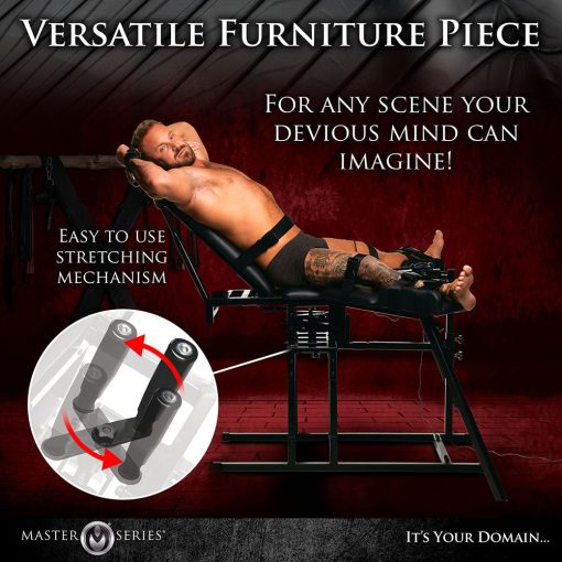 Master Series Leg Spreader Obedience Chair With Sex Machine - Image 12