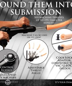 Master Series Leg Spreader Obedience Chair With Sex Machine