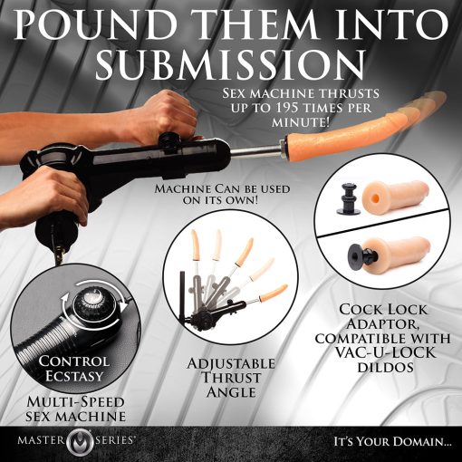 Master Series Leg Spreader Obedience Chair With Sex Machine - Image 15