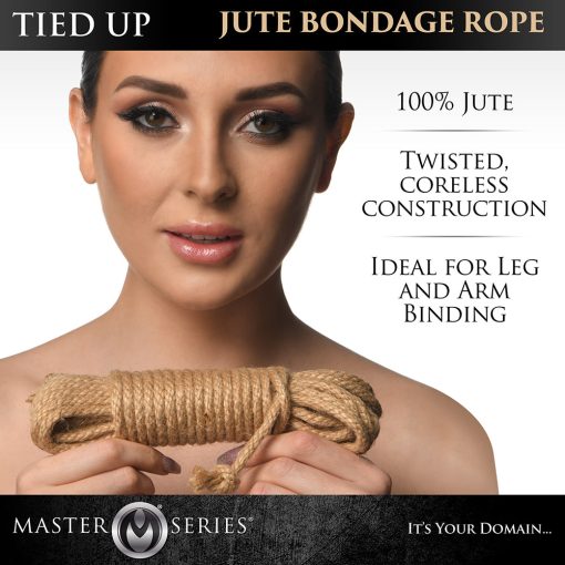 Master Series Tied Up Jute Bondage Rope 25 Ft. - Image 6