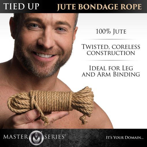 Master Series Tied Up Jute Bondage Rope 25 Ft. - Image 7