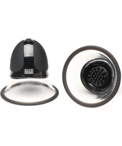 Size Matters 10X Rotating Silicone Nipple Suckers With 4 Attachments Black