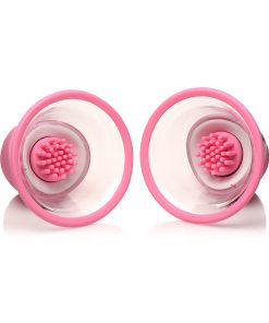 Size Matters 10X Rotating Silicone Nipple Suckers With 4 Attachments Pink