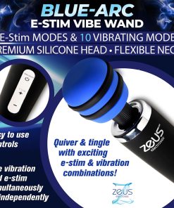 Zeus Electrosex E-Stim Vibrating Wand Massager