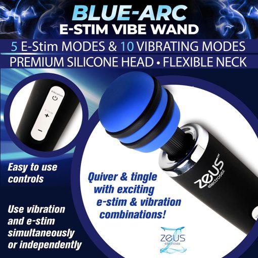 Zeus Electrosex E-Stim Vibrating Wand Massager - Image 7