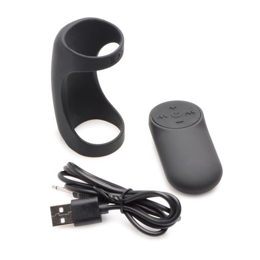 Trinity Men 28X G-Shaft Silicone Cock Ring With Remote - Image 3