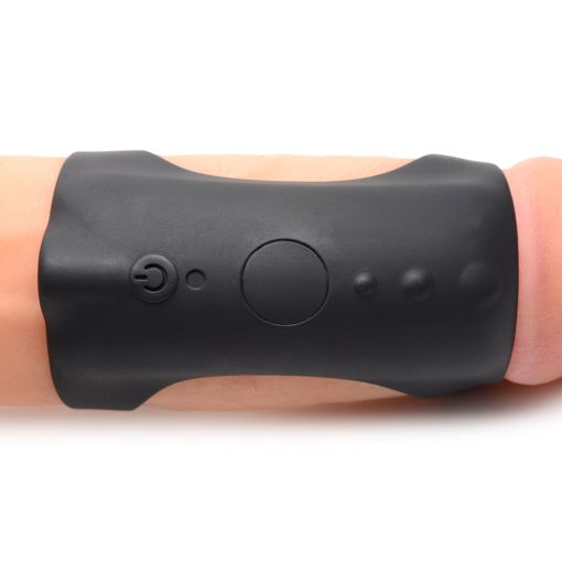 Trinity Men 28X G-Shaft Silicone Cock Ring With Remote - Image 8