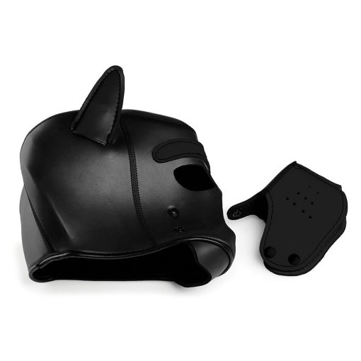 Master Series Spike Neoprene Puppy Hood Black - Image 5