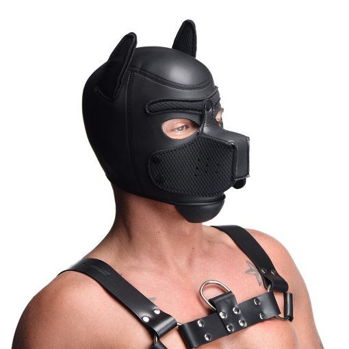 Master Series Spike Neoprene Puppy Hood Black - Image 14