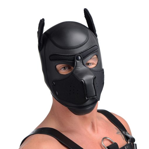 Master Series Spike Neoprene Puppy Hood Black - Image 15