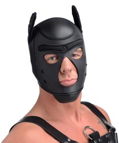 Master Series Spike Neoprene Puppy Hood Black