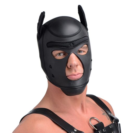 Master Series Spike Neoprene Puppy Hood Black - Image 16