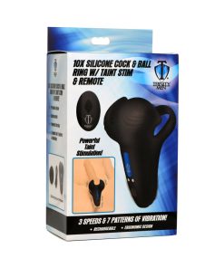 Trinity Men 10X Silicone Cock & Ball Ring With Taint Stim And Remote Control