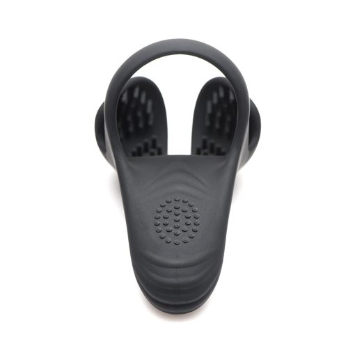Trinity Men 10X Silicone Cock & Ball Ring With Taint Stim And Remote Control - Image 4