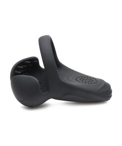 Trinity Men 10X Silicone Cock & Ball Ring With Taint Stim And Remote Control