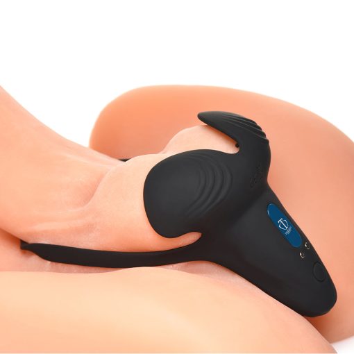 Trinity Men 10X Silicone Cock & Ball Ring With Taint Stim And Remote Control - Image 12