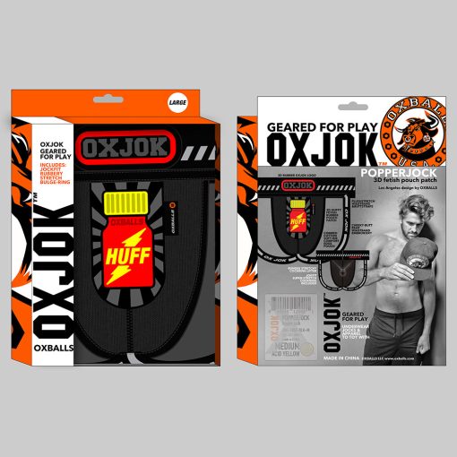 Oxballs Oxjok Popperjock 3D Rubber Huffer Jock Black/Red Xl - Image 6