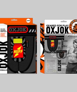 Oxballs Oxjok Popperjock 3D Rubber Huffer Jock Black/Red 2Xl