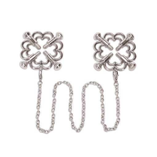 Me You Us Flower Design Nipple Chain - Image 3