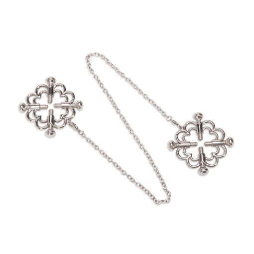 Me You Us Flower Design Nipple Chain - Image 4