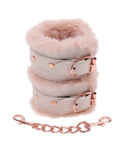 Sportsheets Sex & Mischief Peaches 'N Creame Fur Handcuffs