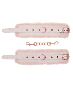 Sportsheets Sex & Mischief Peaches 'N Creame Fur Handcuffs