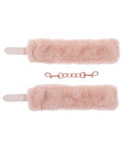 Sportsheets Sex & Mischief Peaches 'N Creame Fur Handcuffs