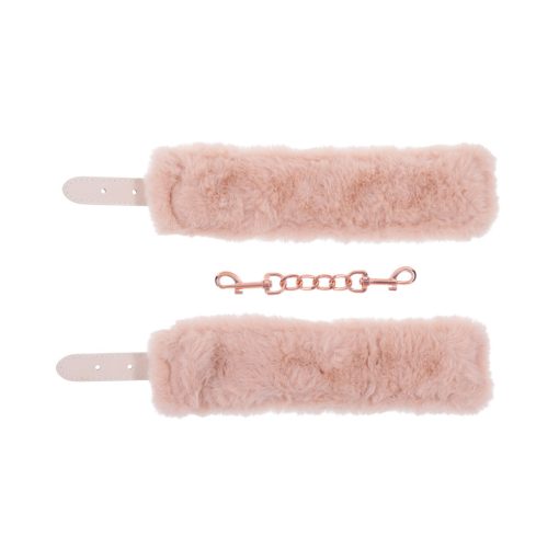 Sportsheets Sex & Mischief Peaches 'N Creame Fur Handcuffs - Image 7