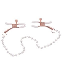 Sportsheets Sex & Mischief Peaches 'N Creame Pearl Nipple Clamps