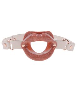 Sportsheets Sex & Mischief Peaches 'N Creame Silicone Lips Gag