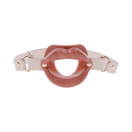 Sportsheets Sex & Mischief Peaches 'N Creame Silicone Lips Gag - Image 5