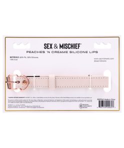 Sportsheets Sex & Mischief Peaches 'N Creame Silicone Lips Gag
