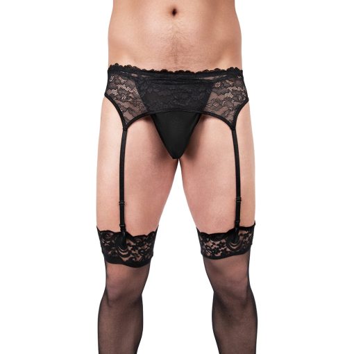 Prowler Lace Garter Set Black S - Image 2