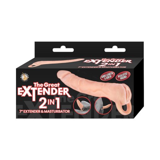 The Great Extender 2-In-1 Extender & Masturbator 7 In.