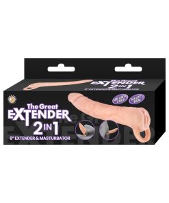 The Great Extender 2-In-1 Extender & Masturbator 9 In.