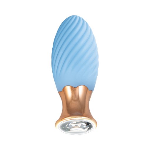 Goddess Diamond Tulip Massager Blue - Image 2