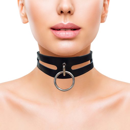 Rouge Leather Fashion Collar Black - Image 2