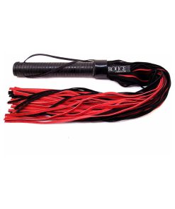 Rouge Suede Flogger With Leather Handle Black/Red